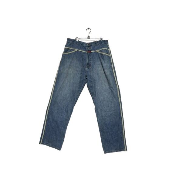 Vintage 90s Marithe Francois Girbaud Canvas Trim Jeans (PLEASE READ DESCRIPTION) - Picture 1 of 16